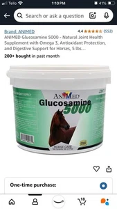 AniMed Glucosamine 5000 Powder 5 lb - Picture 1 of 4