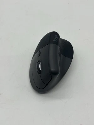 Logitech Lift Wireless Vertical Mouse Graphite w/Dongle Right Handed WORKS GREAT - Image 1 of 4