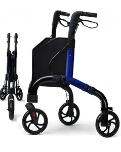 Premium 3 Wheel Rollator Walker for Seniors, FSA/HSA Eligible Lightweight Foldab - Picture 1 of 6