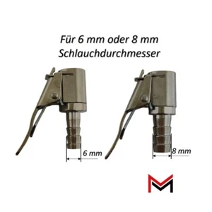 Adattatore aria compressa spina rapida 6 mm 8 mm riempimento pneumatici compressore tubo - Foto 1 di 7