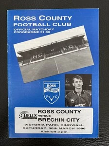 30.3.1996. Ross County v Brechin City (Scottish Div 3). - Picture 1 of 2