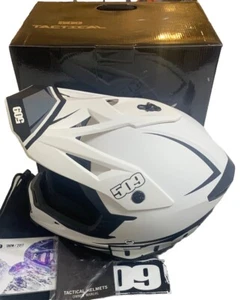 New ALTITUDE 509 Tactical Snowmobile Helmet Matte White Size XS 53-54cm - Foto 1 di 13