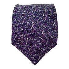 STEFANO RICCI Mauve Paisley Tie 100% Silk Made In Italy 58”/3’’.1/2 EX CON