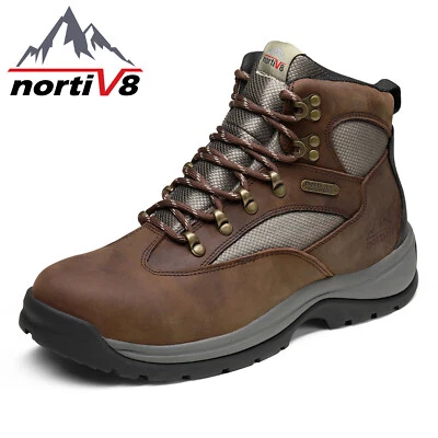 NORTIV 8 Men's Steel Toe Boots Indestructible Work Safety Waterproof Boots US