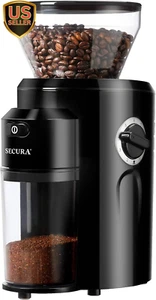 Conical Burr Coffee Grinder, Electric Coffee Grinder with 18 Grind Settings, ... - Picture 1 of 12