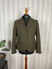 Joules Bouldly British Herringbone Wool Tweed Blazer Jacket 12 Us, 16 Uk