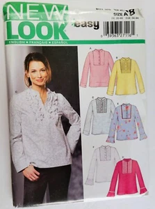2003 New Look Pattern 6298 Misses Blouse with Variations 8-18 Uncut - Picture 1 of 4