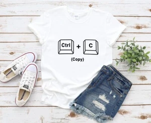 Ctrl + C + V a juego mamá e niños camisetas copiar y pegar nuevo bebé regalo, regalo para mamá - Imagen 1 de 10