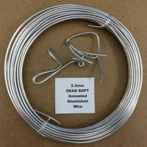2,3 mm x 10 m 13 SWG recocido DEAD SOFT alambre de aluminio armaduras de animación - Imagen 1 de 1