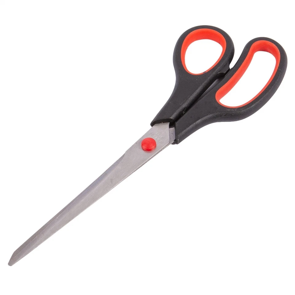 1x Black 23cm Stainless Steel Scissors Kitchen Craft Cutting Stationery Shears - image 1 of 1