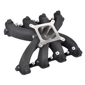 Black Aluminum Single Plane Carb Intake Manifold For GM LS LS3/L92 300-131 - Picture 1 of 9