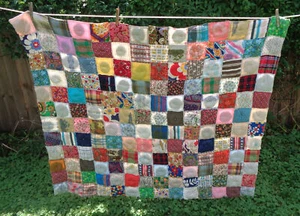 Large 47" x 55" Vintage Patchwork Cutters Quilt - Picture 1 of 5