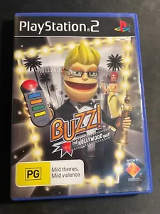 BUZZ! THE HOLLYWOOD QUIZ de SONY | SONY PS2 + MANUAL, SE REQUIEREN ZUMBADORES - Imagen 1 de 3