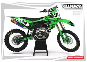 2019 2020 2021 KAWASAKI KXF 450 GRAPHICS KIT KX450F KX F 450F DECALS STICKERS - Picture 1 of 7