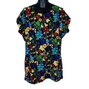 Flower African Print Men Blue Agbada Kaftan Shirt - Picture 1 of 6