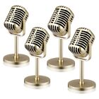 1Set Vintage Microphone Antique Microphone Toy Microphone Stage Table Decor3095