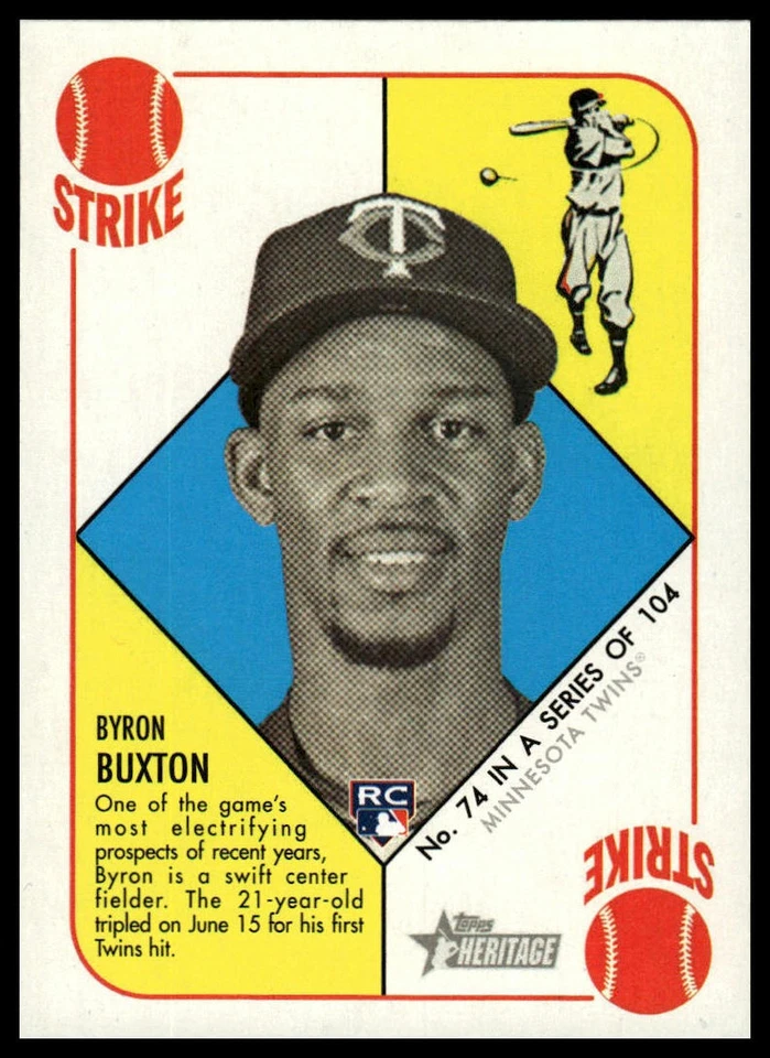 2015 Topps Heritage '51 #74 Byron Buxton - Image 1 of 2