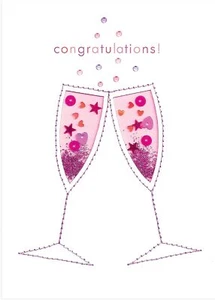 Congratulations Open Wedding Engagement Greeting Card - Picture 1 of 1