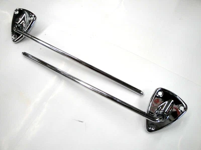 1978 1979 78 79 FORD TRUCK BRONCO CHROME SUN VISOR BRACKETS NEW * - Image 1 of 4