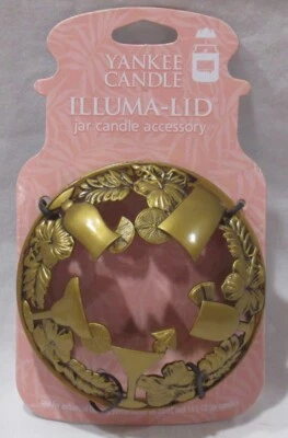 Yankee Candle Illuma-Tapa Vela Tarro Topper J/T Otoño BEBIDAS TROPICALES oro oscuro Foto 1 de 4