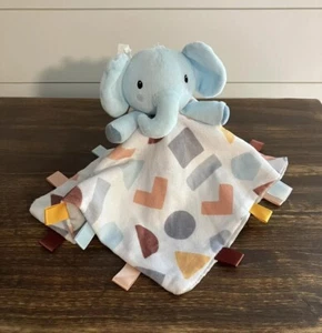Parents Choice Elephant Lovey Baby Security Blanket Shapes 12” NWOT Blue Walmart - Picture 1 of 7