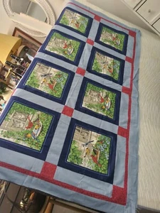 Whimsical Unfinished Top Quilt With Birds 88" X 71.5" - Picture 1 of 3
