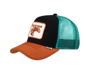DJINNS ® GORRA DE CAMIONERO BÉISBOL MALLA SNAP KÄPPI GORRA HFT FOOD CROISSANT NEGRO - Imagen 1 de 2