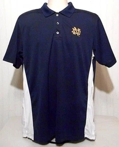 Notre Dame Fighting Irish Short Sleeve Polo Golf Shirt by ProEdge, Adult Large - Picture 1 of 3