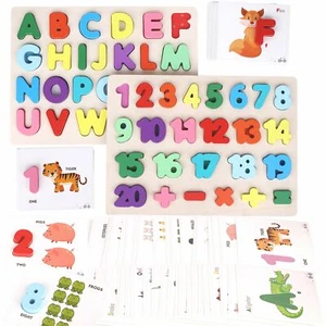Alphabet Number Puzzles & Flash Cards – Preschool Educational Learning Montessor - Picture 1 of 7