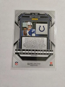 2022 Panini Prizm - Silver Prizm Matt Ryan - Indianapolis Colts QB - Picture 1 of 4