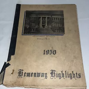 1950 Hemenway School Wilmington NC Yearbook -loose binding - Picture 1 of 11