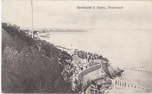 ENGLAND BANDSTAND & SLOPES DOVERCOURT POSTCARD - Picture 1 of 1