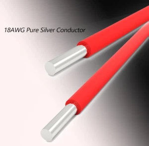 HiFi Audio 18AWG 99.998% Pure Silver Bulk Cable 4N Signal Cord Scattered Line - Picture 1 of 6
