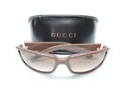 Gucci Italy Gg2564 Z8l Rectangle Vintage Unisex Fashion Brown Gradient Sunglases