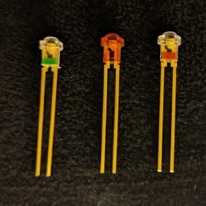 Raro Histórico Western Eléctrico LEDs Coleccionable, Pesado DORADO Plomos Nuevo de Lote Antiguo Redondo 3mm - Imagen 1 de 28