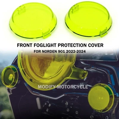 Para Husqvarna Norden 901 2022 2023 2024 Cubierta Luz Protección Faro Antiniebla VERDE Foto 1 de 4