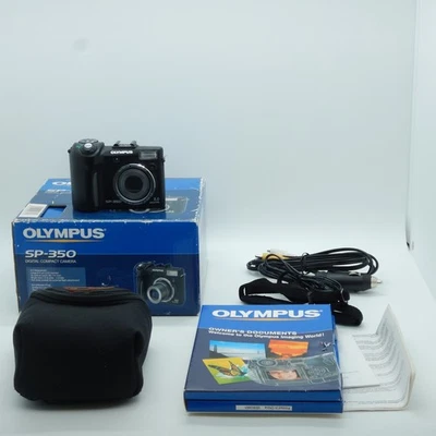 Olympus SP-350 Digitalkamera 8 MP 3× Zoom 2.5" Display SchwaRZ - OVP - Bild 1 von 4