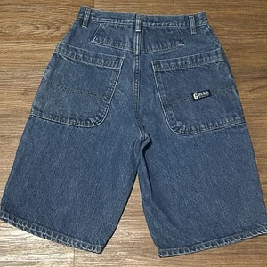 Vintage 90s-Y2K GUESS Jean Shorts Size Youth 18 Skater Style 27” Waist - Picture 1 of 10