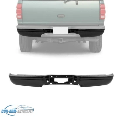 Black For Ford Expedition 97-02 Rear Bumper Face Bar W/O Sensor Hole #FO1102344 Foto 1 de 4