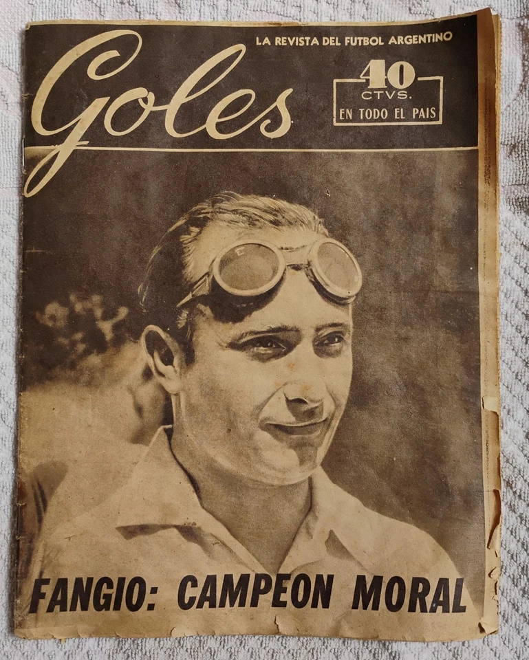 一级方程式 - Juan Manuel Fangio 5 次 F1 世界冠军 32 页小册子,1950 年代 — 第 1/4 张图片