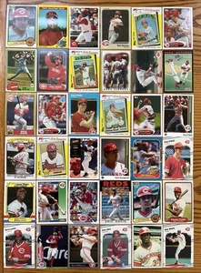 ENORME lotto di 500+ diverse carte BB Cincinnati Reds 1976 - 2024 Rose Bench - Foto 1 di 24