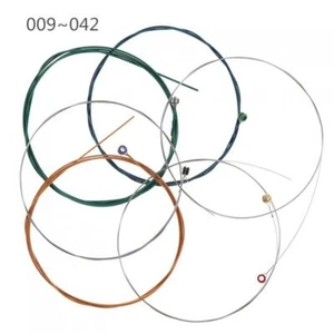 6Pcs Electric Guitar String 009-042 Multi-color Nickel Alloy Wire Strings - Picture 1 of 9
