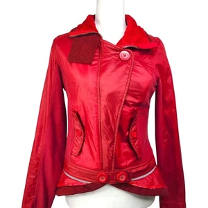 Chaqueta Lululemon Mujer Roja Power Pedal Peplum Volantes Talla 6 Excelente Estado. - Imagen 1 de 11