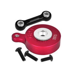 GPM Alum 7075 Direct Mount Servo Saver (25T Spline) w/ Fix Link Red for ARRMA - Picture 1 of 2