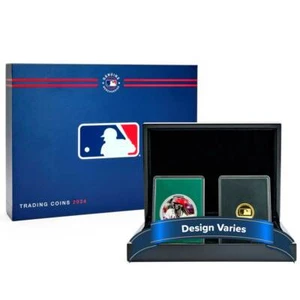 2024 Major League Baseball MLB Trading Coins 2pc Set in Sealed Box By Agoro O... - Picture 1 of 3