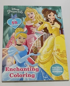 Disney Princess Enchanting Coloring Book With 50 Stickers - Picture 1 of 1