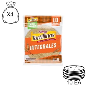 X4 TIA ROSA FLOUR TORTILLINAS  INTEGRALES 4 BAGS OF 10 CT EA MADE IN MEXICO - Picture 1 of 4