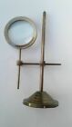 Antique Table Magnifier Glass Vintage Brass Magnifying Glass Nautical Desk glass