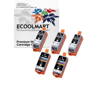 Remanufactured 5 pk PGI-35 CLI-36 ink Cartridge fits PIXMA iP100 iP110 Printer - Picture 1 of 3