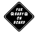 Fur Baby On Board Car Decal Sticker Dog Cat Pet Puppy Vinyl Window Love Fun Ipad